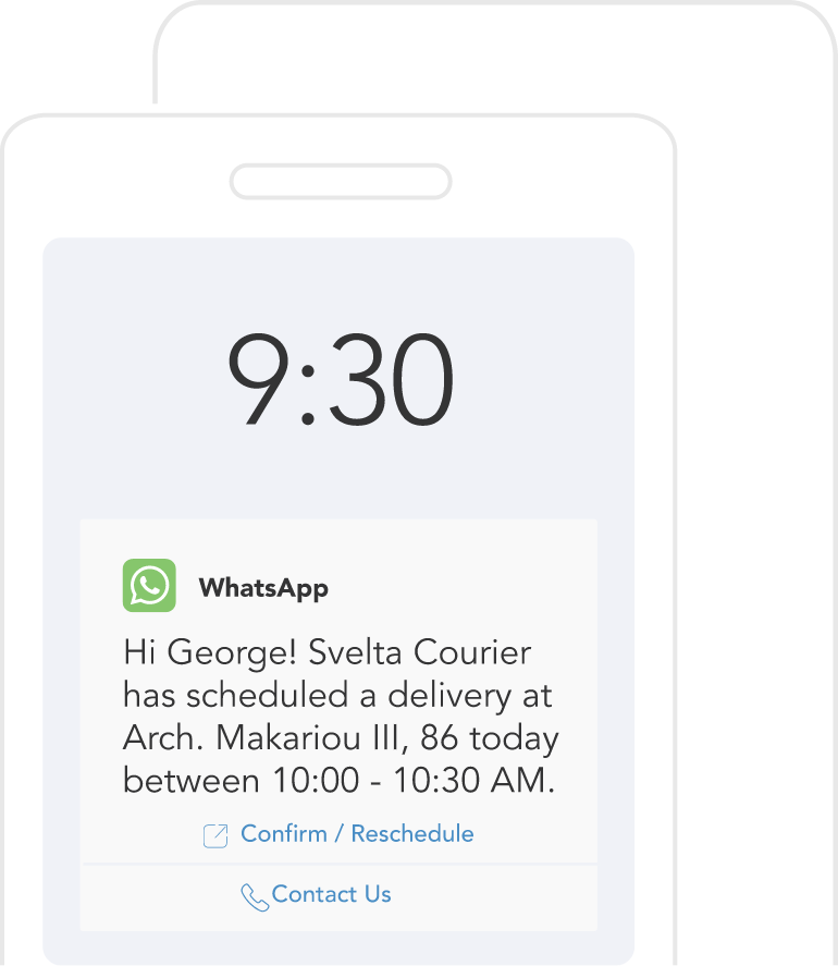 delivery notifications
